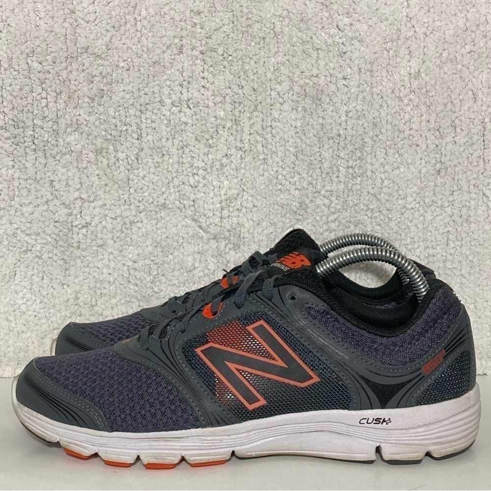 New Balance Mens Black Grey Orange Cush+ Running Athletic Sneakers Shoes SZ US 8 - Picture 2 of 11